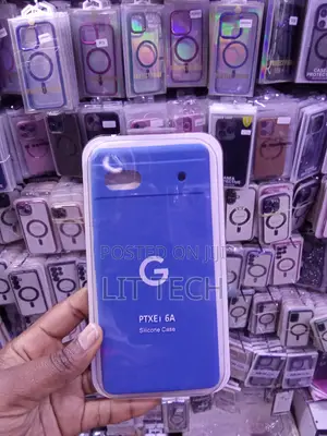 Google Pixel 6a Blue Liquid Silicone Case