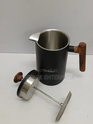 French Press ya Kahawa na Mshikio wa Mianzi (1000ml)