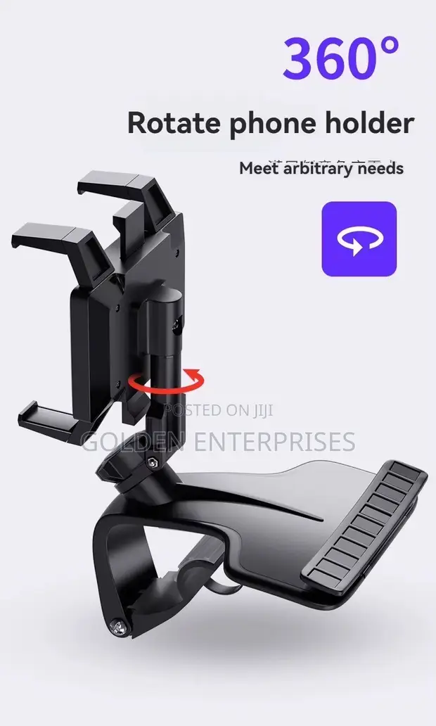 360° Adjustable Car Phone Holder Dashboard Mount - 1