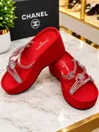 Viatu vya La vya Wedge Nyeupe - Size 40-42 - 2