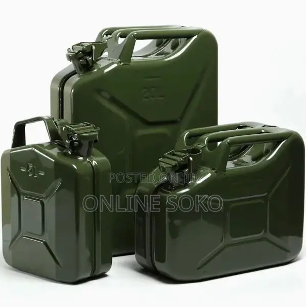 Metal Jerry Can/Jerrican 10L & 20L - Petrol/Diesel Fuel Container - 1