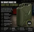 Jerry Can/Jerrican ya Metal 10L & 20L - Chombo cha Petroli/Dizeli - 5