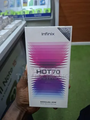 Infinix Hot 70 128GB Mpya Silver