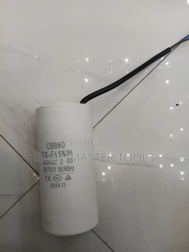 Cylindrical CBB60 Motor Capacitor 100uF 450VAC - 1
