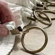 Brand New Metallic Curtain Rings (Drapery Rings) - 2