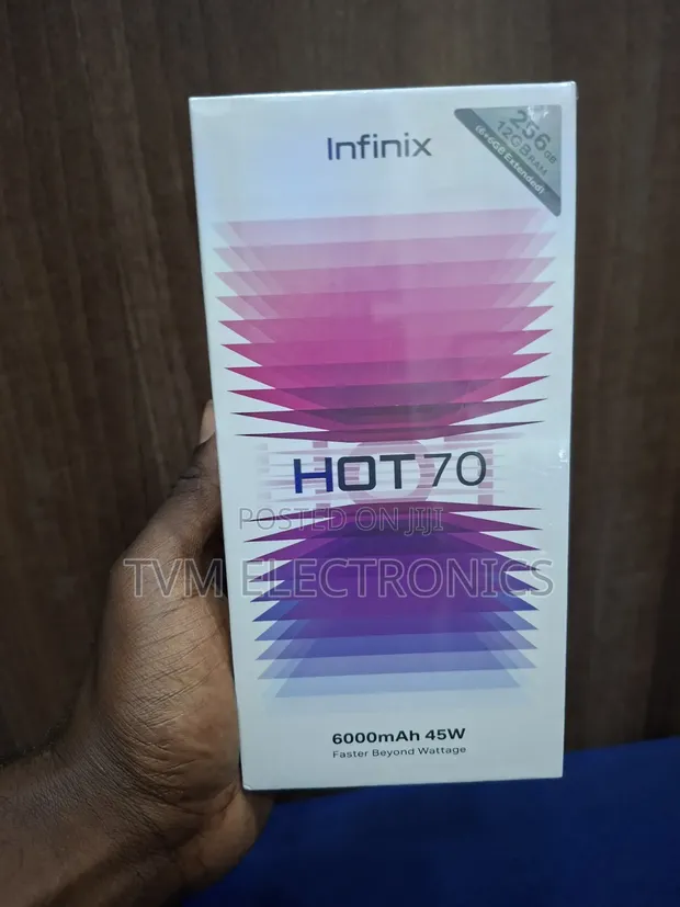Infinix Hot 70 256GB Mpya Fedha - 1