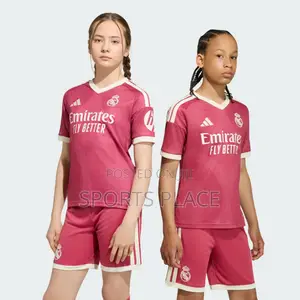 Real Madrid Pink 3rd Kit Jersey - Watoto