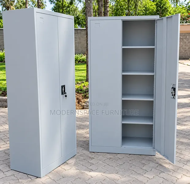Heavy-Duty Metal Filing Cabinet - 2 Door Lockable Office Storage - 1