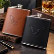 Chupa ya Whiskey ya Stainless Steel yenye Kofia ya Skrubu - 1