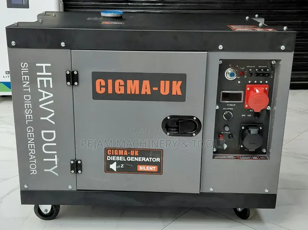 Cigma-UK Heavy Duty Silent Diesel Generator 7kW - 1