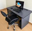 Modern Executive Office Desk with Drawers & Chair - 2