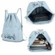 Waterproof Simple Foldable Flower Back Pack Bag - 1