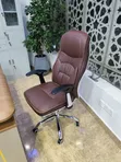 Brown Leather Executive Office Chair - High Back - 2