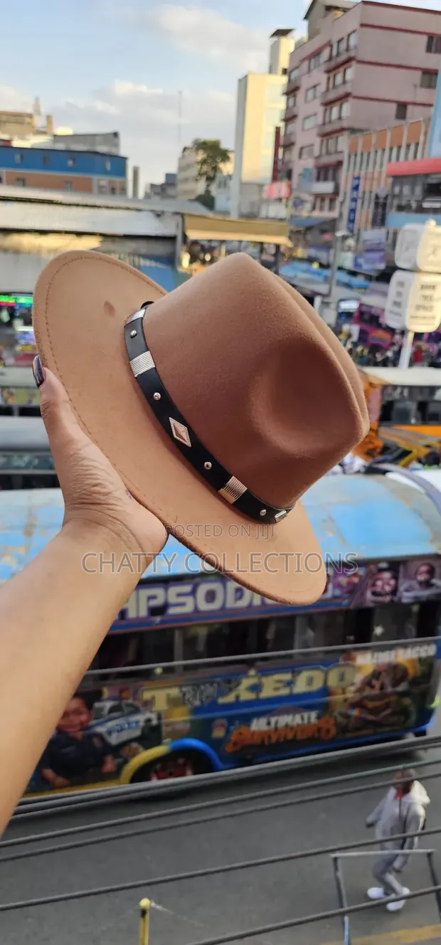 Timeless Unisex Widebrim Fedora Hat - Light Brown - 1