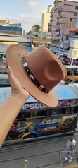 Timeless Unisex Widebrim Fedora Hat - Light Brown - 1