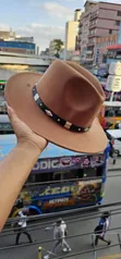 Timeless Unisex Widebrim Fedora Hat - Light Brown - 2