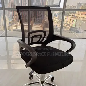 Boss Office Products Kiti cha Ofisi Nyeusi cha Mesh