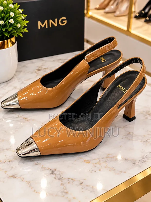 Sling Back Kitten Heels - 1