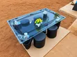 Modern Glass Coffee Table Set with 4 Stools - 4