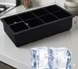 1 PC Black 8-Grid Giant Ice Cube Maker - 2