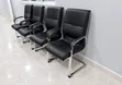 Modern Black Executive Visitor Chairs - Leather - 1