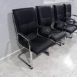 Modern Black Executive Visitor Chairs - Leather - 2