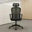 Kiti cha Ofisi cha Mesh chenye Ergonomic na Headrest - 2