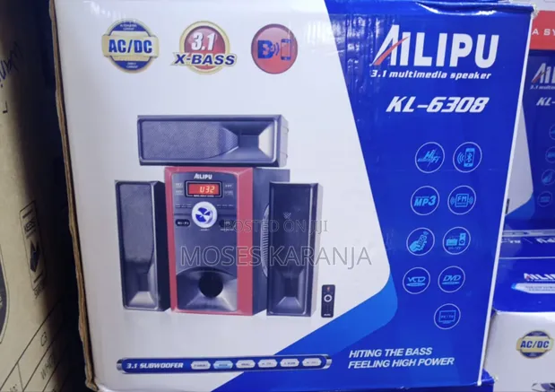 Ailipu KL-6305 3.1 Multimedia Speaker Set Mpya Kabisa - 1