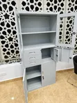 Boss Office Products Kabati la Faili Linalofungwa na Droo na Milango ya Kioo - 5