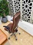 Brown High Back Leather Manager Chair - 4