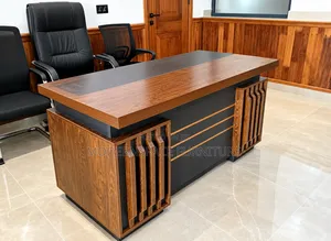 Executive Modern Office Desk - Premium Wooden Finish