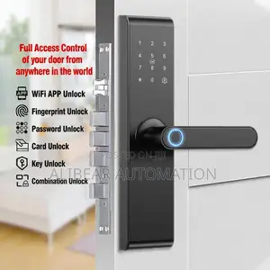 Smart Door Lock: WiFi, App, Biometric, Fingerprint, Password, Doorbell, Alarm