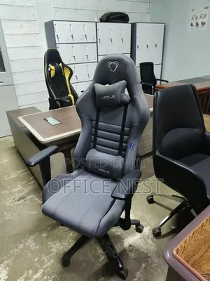 Grey High-Back Reclining Ergonomic Chair with Lumbar & Neck Support