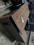 Premium Wooden Finish Manager Desk na Cable Management - 4