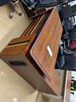 Premium Wooden Finish Manager Desk na Cable Management - 5