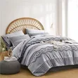 New 4pc Microfiber Duvet Cover Set - Multicolor - 4