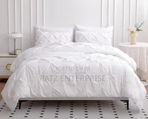 Pinch Pleat Pintuck Duvet Cover Set