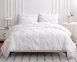 Pinch Pleat Pintuck Duvet Cover Set - 1
