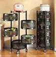 High Quality Round Fruit Rack with Wheels - 1