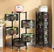High Quality Round Fruit Rack with Wheels - 2