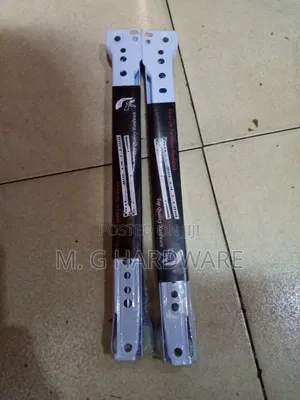 White Drawer Rails 12"