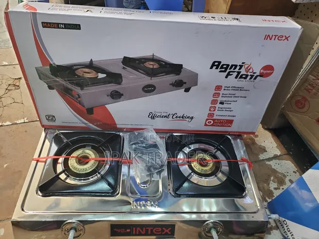 Intex Agni Flair 2-Burner Stainless Steel Tabletop Gas Stove - 1