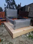 Kitanda cha Mbao cha 4x6 Grey chenye Headboard Iliyowekwa - 2