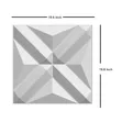 PVC 3D Textured Wall Panels - White - 4