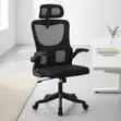 Kiti Nyeusi cha Ofisi cha Mesh chenye Ergonomic na Kinachoweza Kurekebishwa - 1