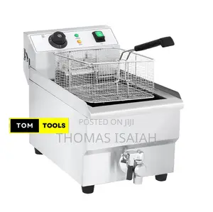 Commercial Electric Deep Fryer 12L with Thermostat & Drain