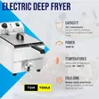 Commercial Electric Deep Fryer 12L with Thermostat & Drain - 4