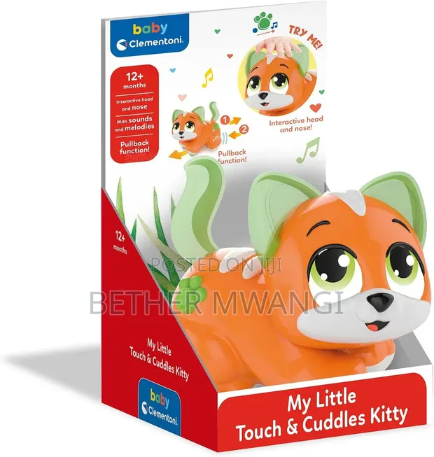 Baby Clementoni Cuddles Kitty Toy - 1
