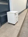 3 Drawer Mobile Office Pedestal | Lockable Filing Cabinet with Wheels - 5