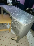 Meza ya Ofisi na Kiti cha Mbao - 2